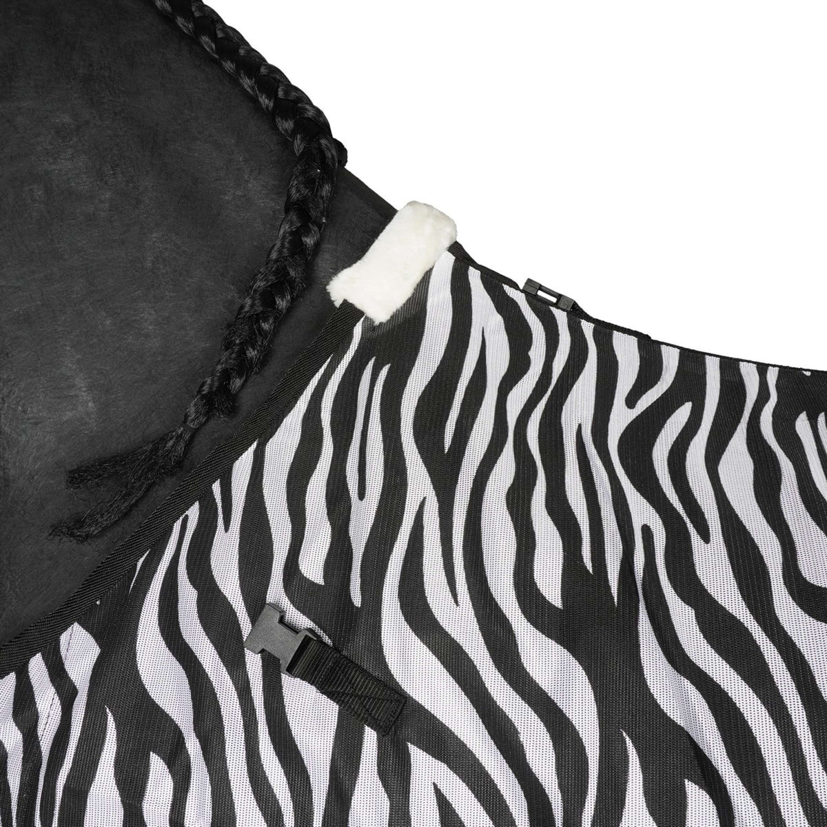 Harry's Horse Manta Antimoscas Capucha Desmontable Zebra