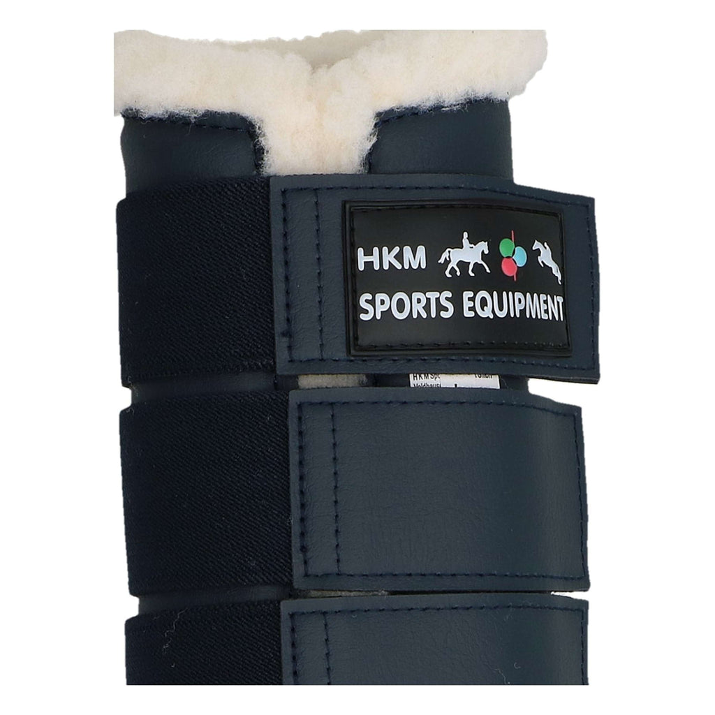HKM Protectores de piernas Comfort Azul oscuro