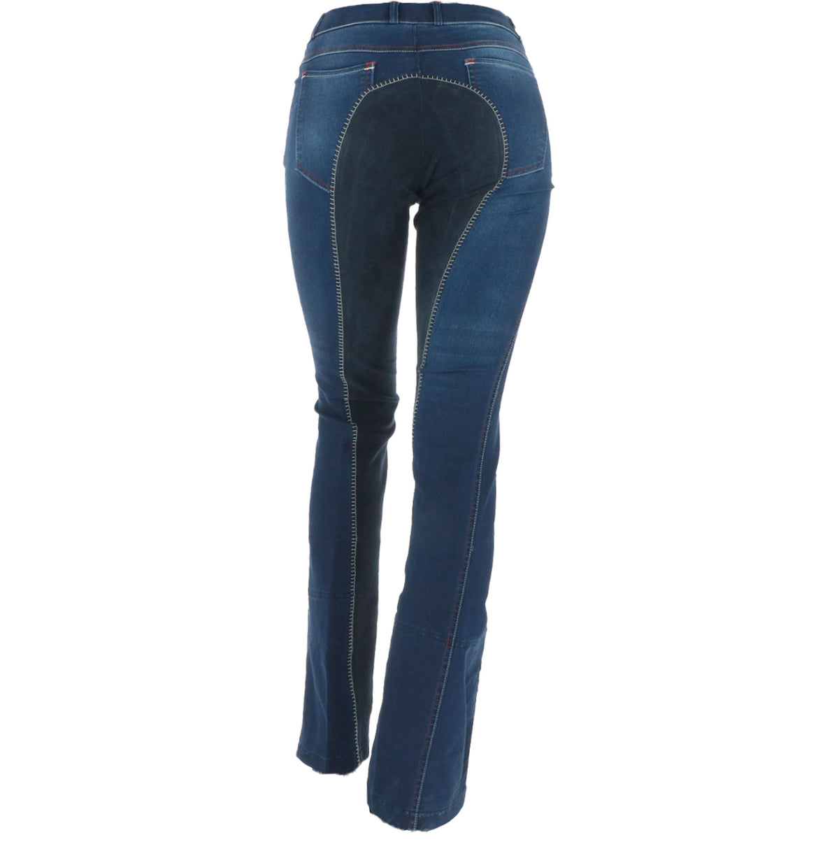 HKM Pantalón de Equitación Summer Denim Azul jeans/Azul oscuro