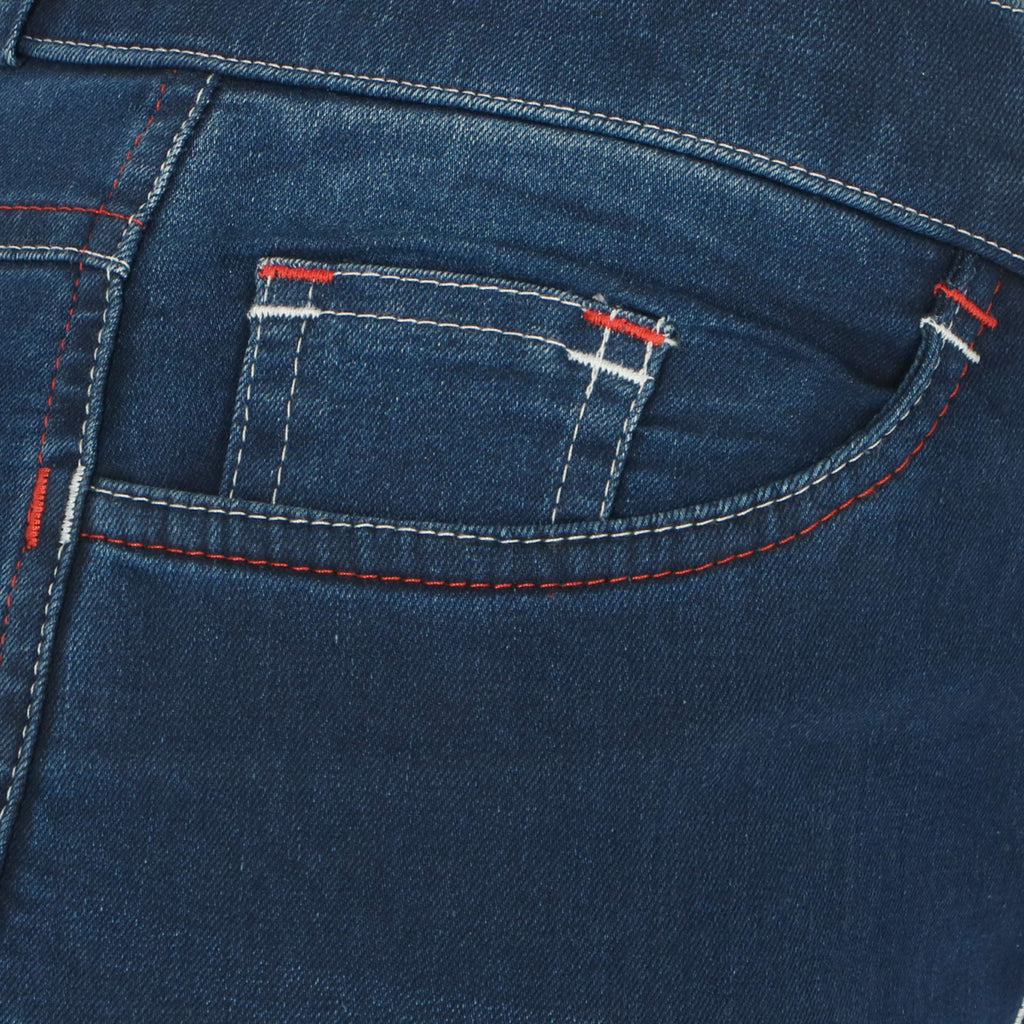 HKM Pantalón de Equitación Summer Denim Azul jeans/Azul oscuro