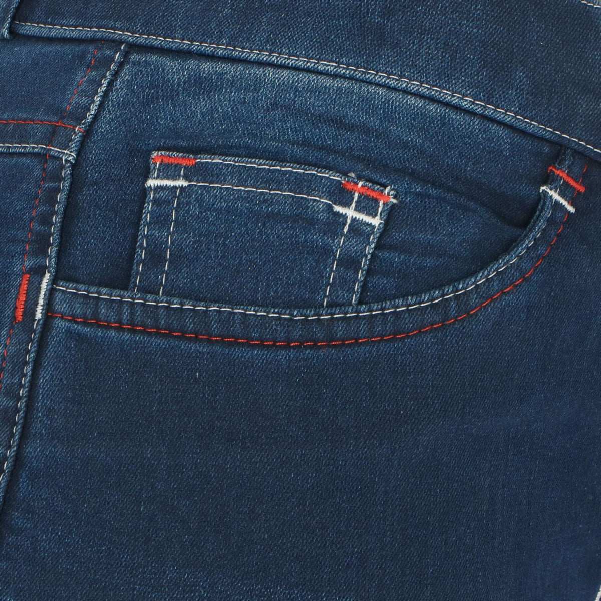 HKM Pantalón de Equitación Summer Denim Azul jeans/Azul oscuro