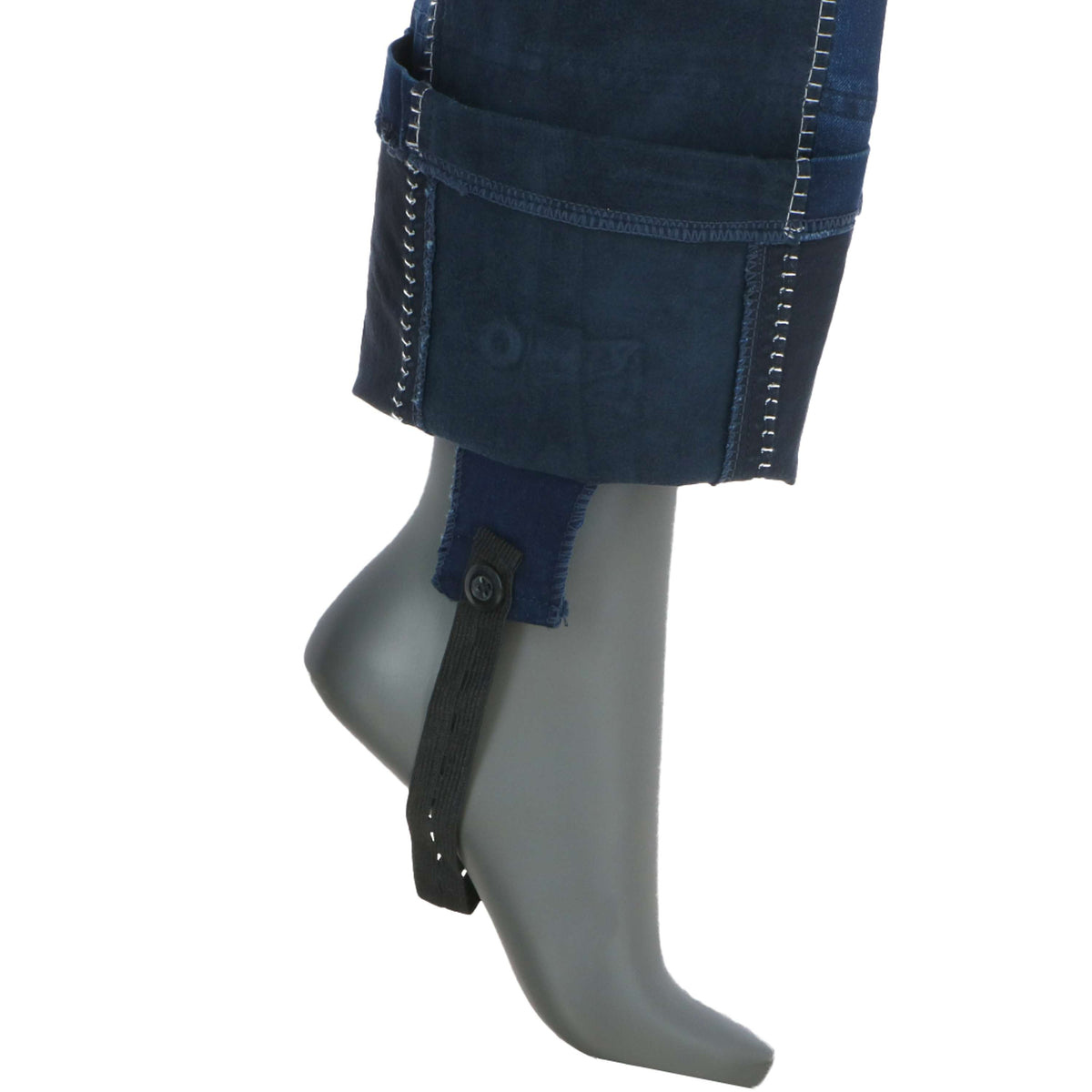 HKM Pantalón de Equitación Summer Denim Azul jeans/Azul oscuro
