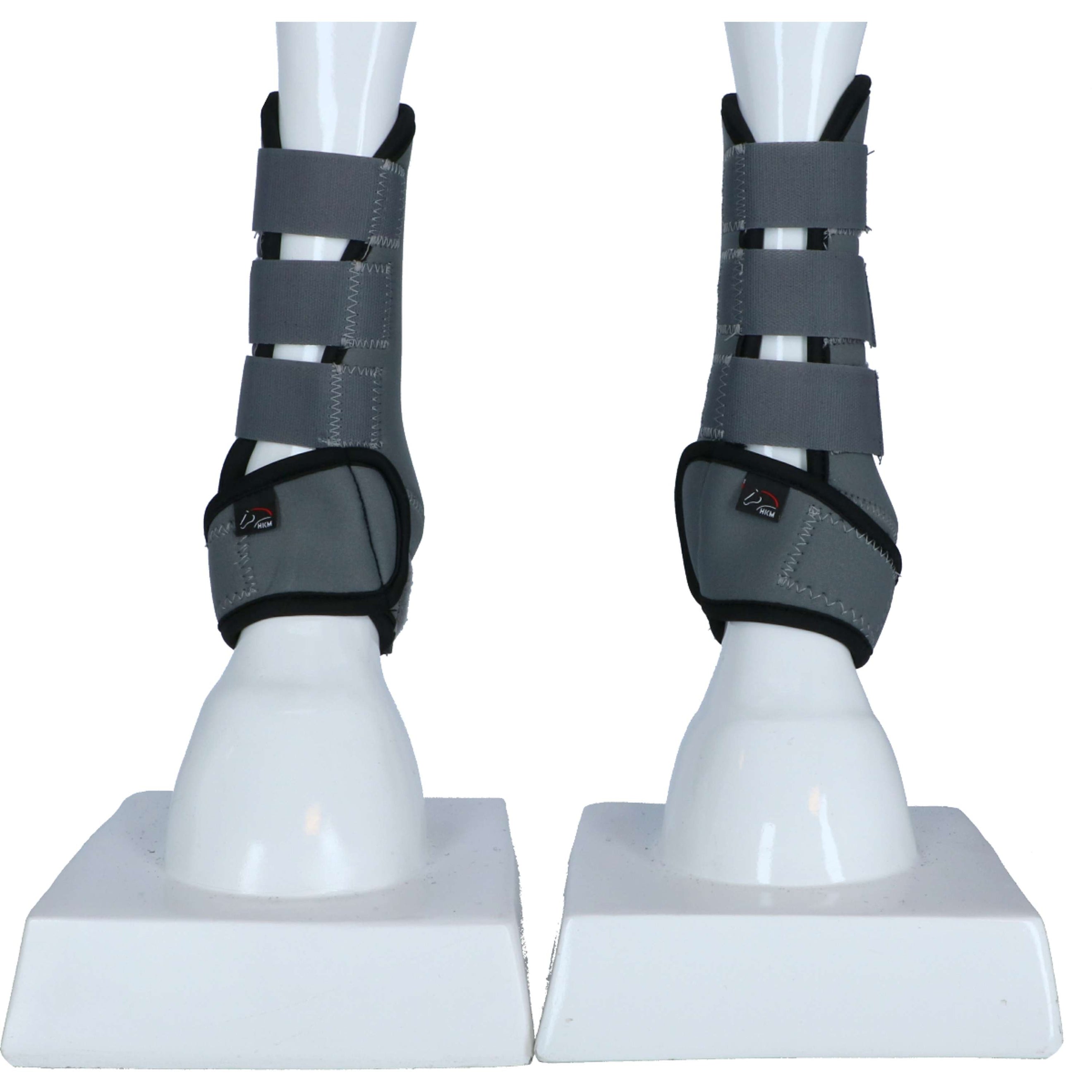 HKM Protectores de piernas Colour Neopreno Gris/Negro HKM Protectores de piernas Colour Neopreno Gris/Negro