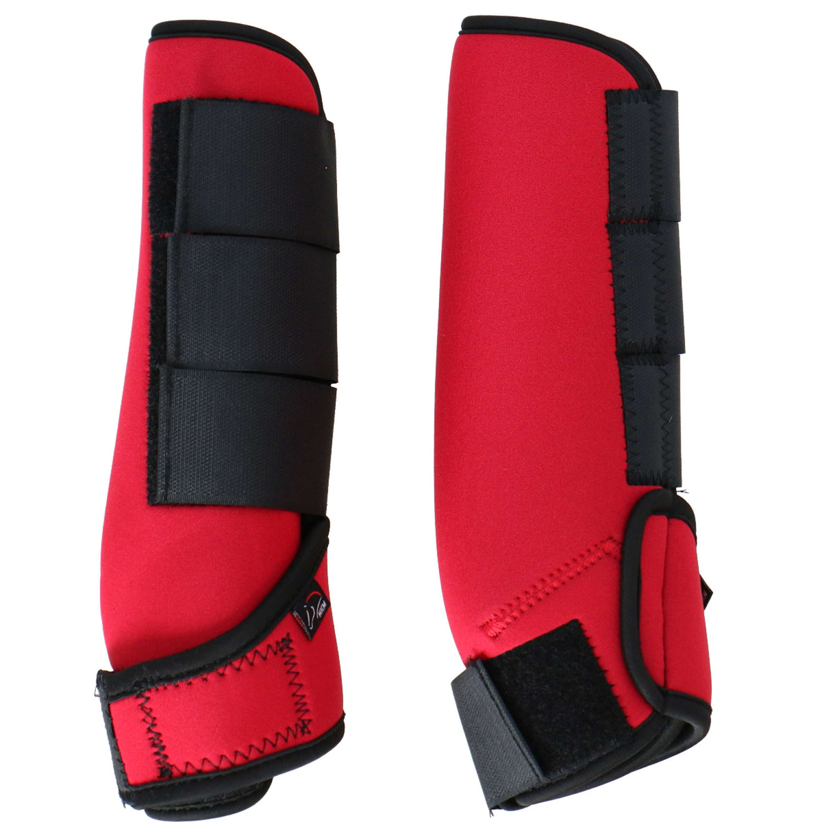 HKM Protectores de piernas Colour Rojo/Negro
