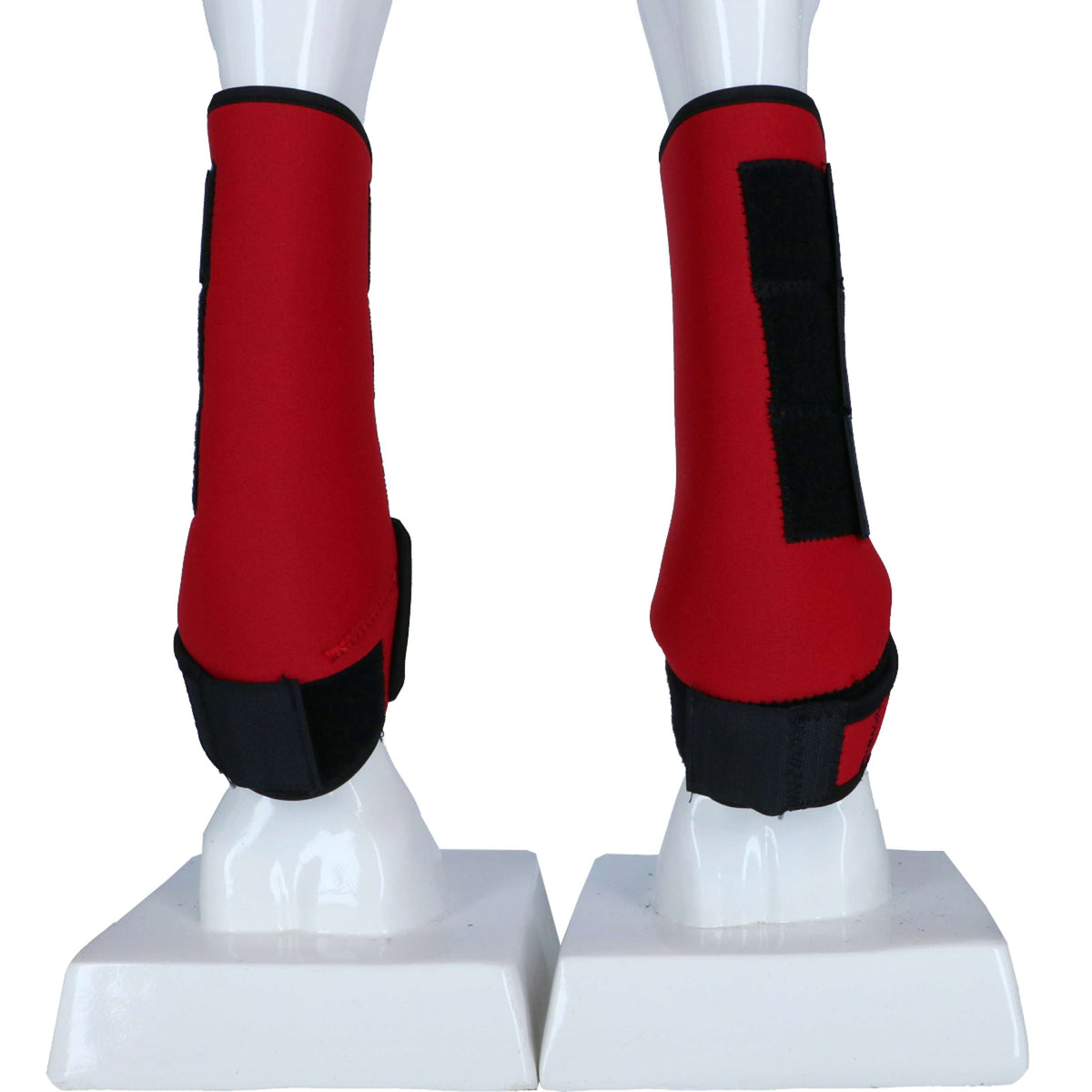 HKM Protectores de piernas Colour Rojo/Negro