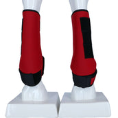 HKM Protectores de piernas Colour Rojo/Negro