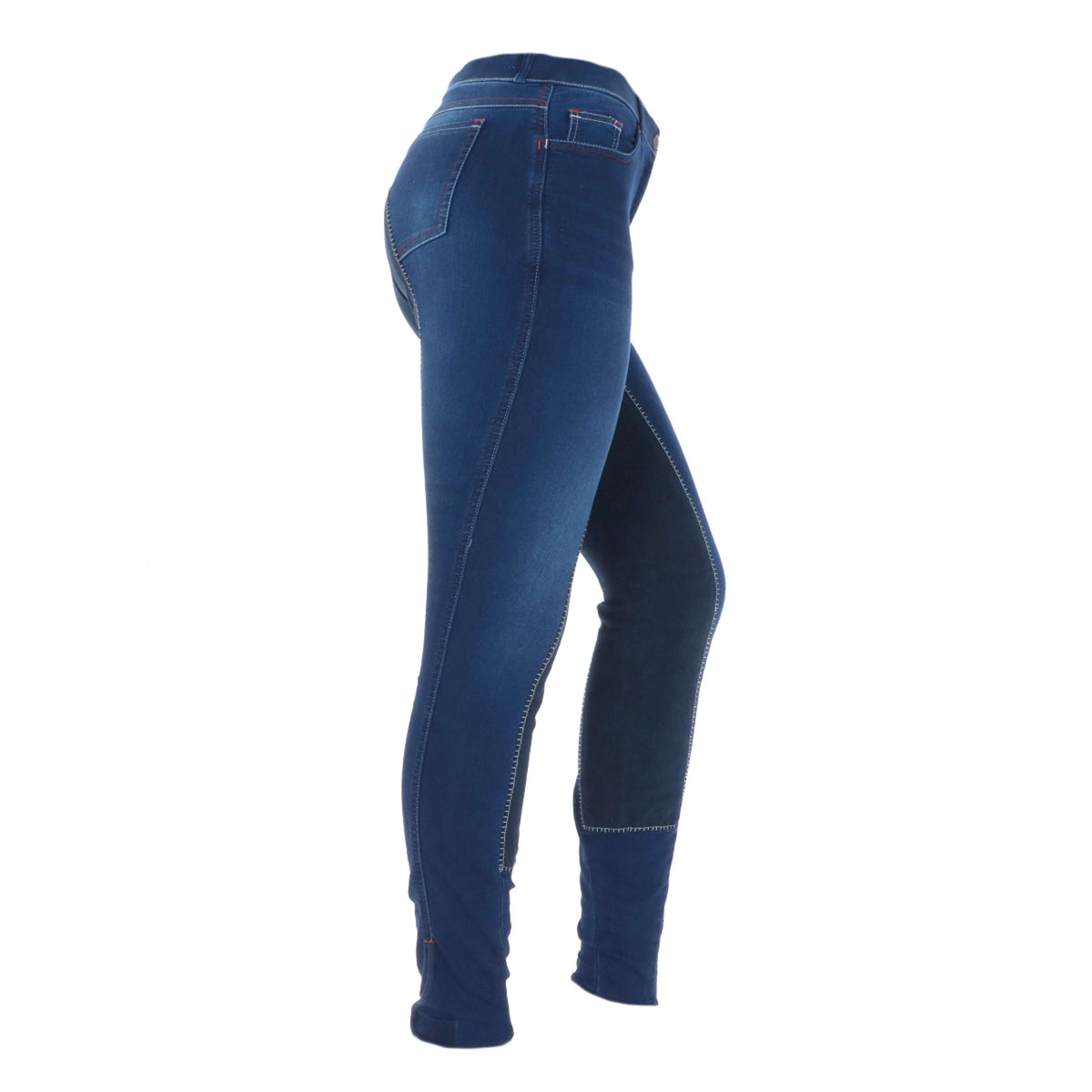 HKM Pantalones de Equitación Summer Denim Jeans azul