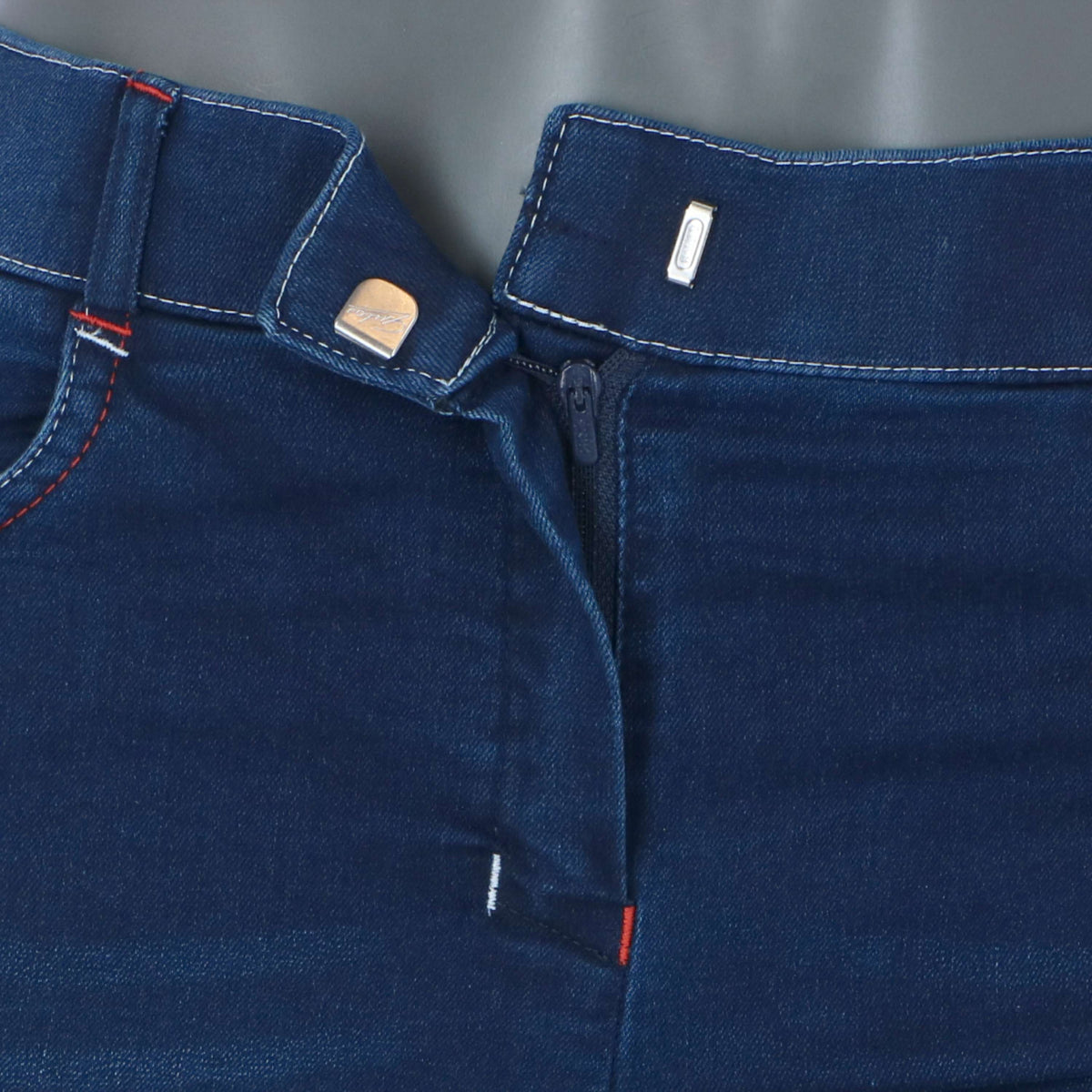 HKM Pantalones de Equitación Summer Denim Jeans azul