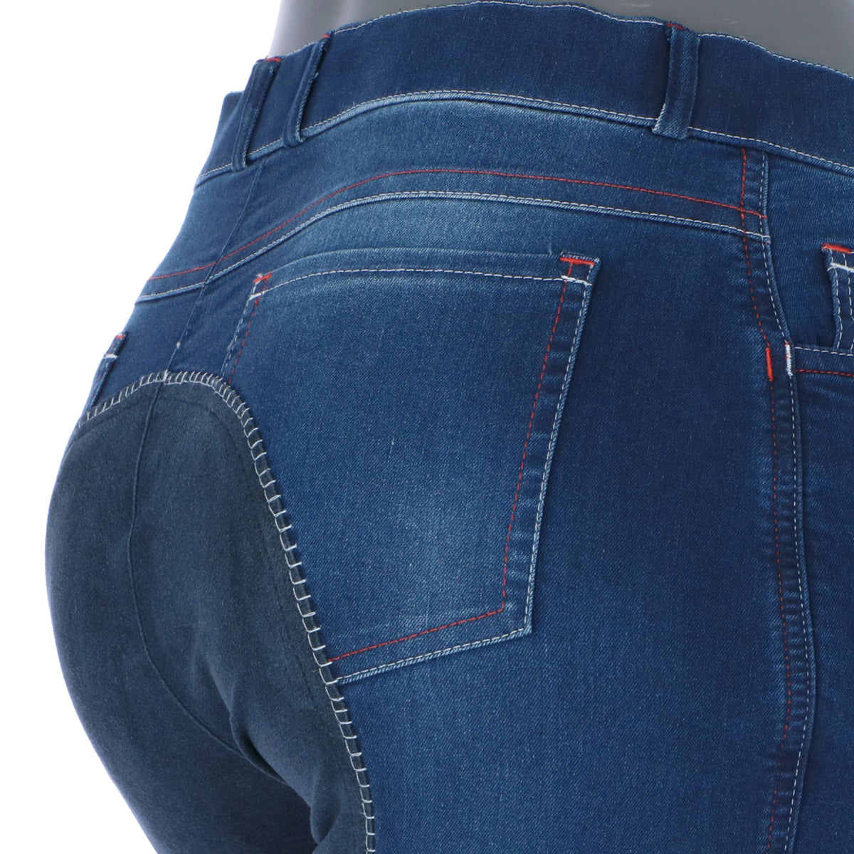 HKM Pantalones de Equitación Summer Denim Jeans azul