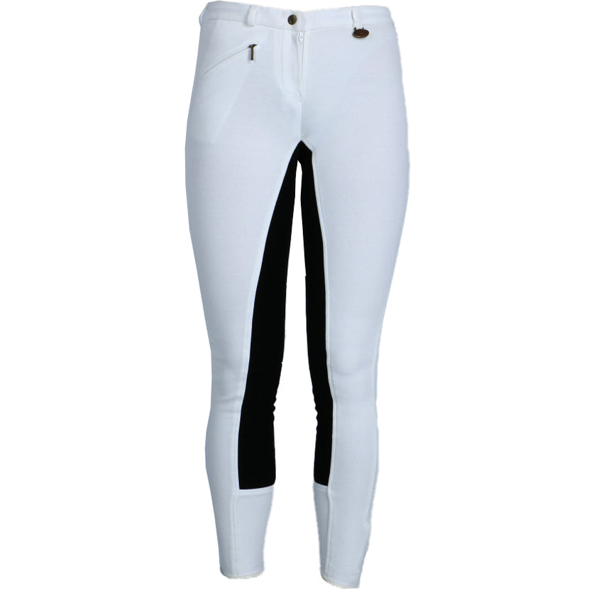 HKM Pantalón de Equitación Basic Blanco/Negro