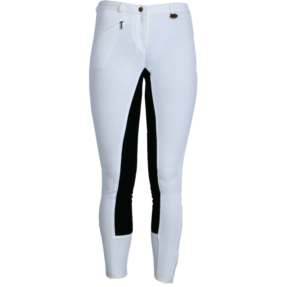 HKM Pantalón de Equitación Basic Blanco/Negro
