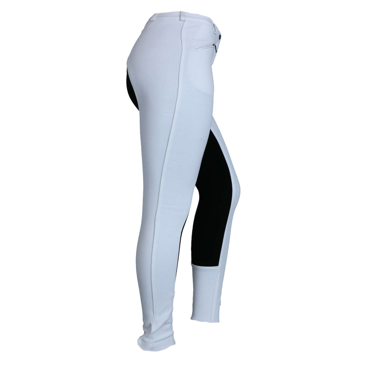 HKM Pantalón de Equitación Basic Blanco/Negro