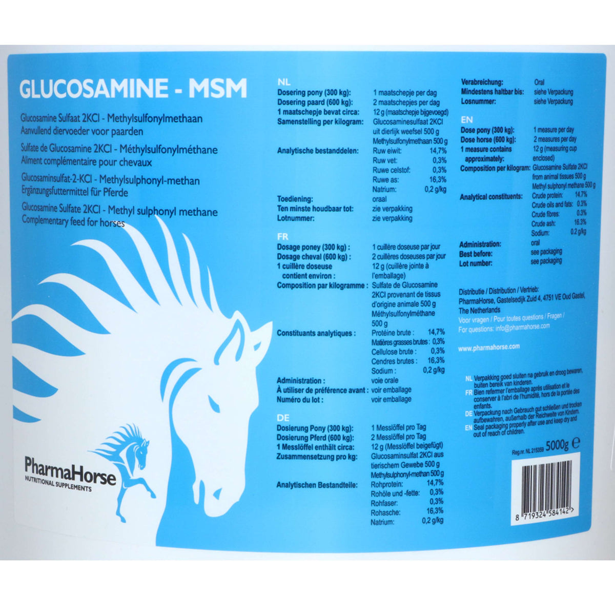 PharmaHorse Glucosamina y MSM