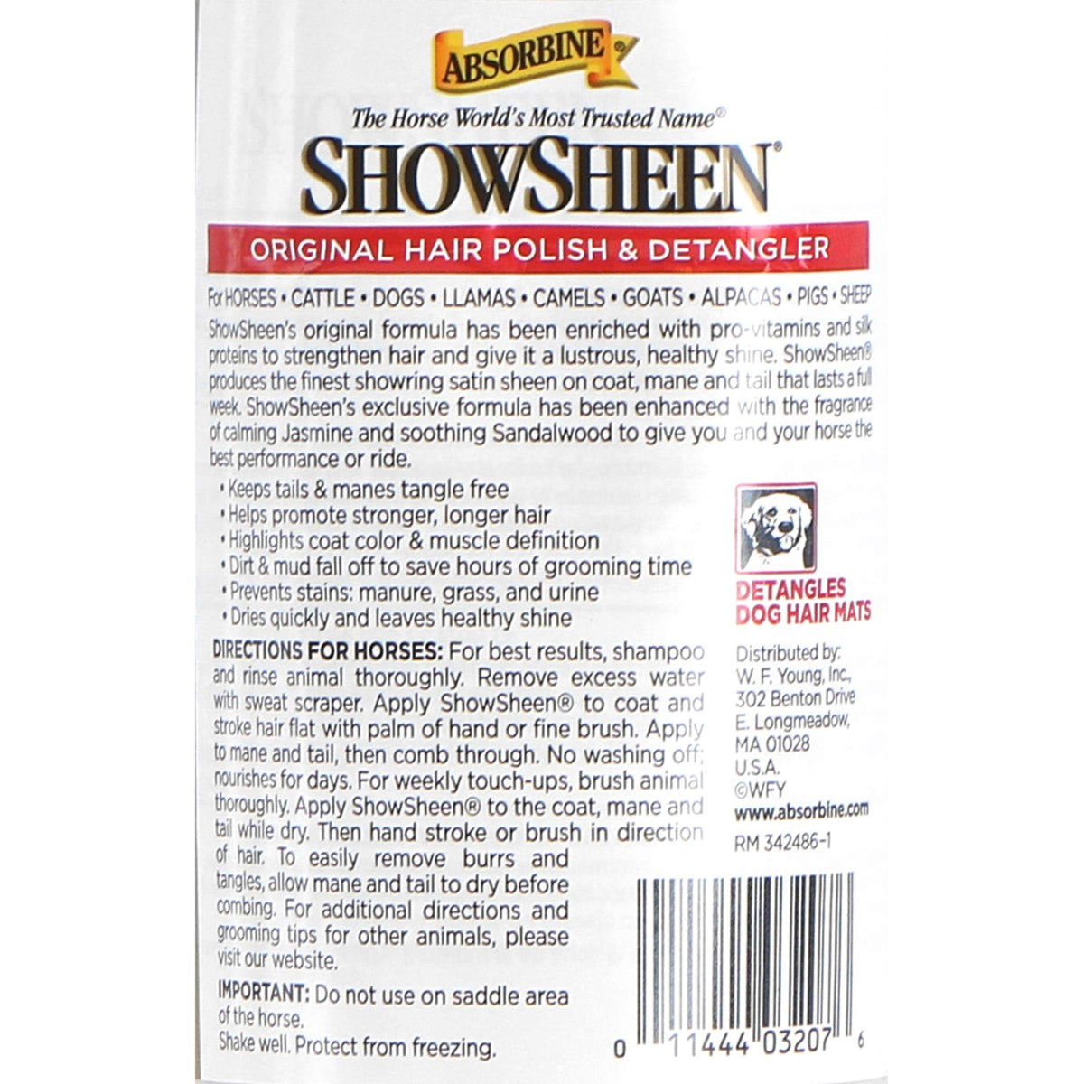 Absorbine Desenredante Showsheen Spray