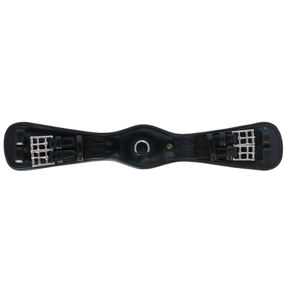 BR Cincha de doma Durham Negro/Plata