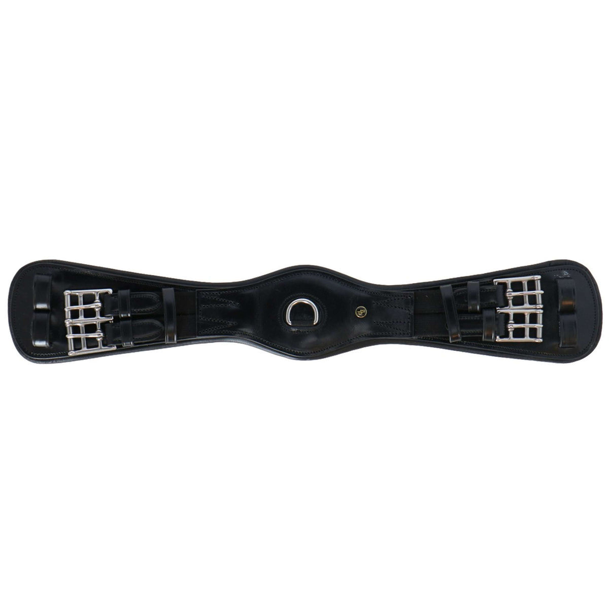 BR Cincha de doma Durham Negro/Plata