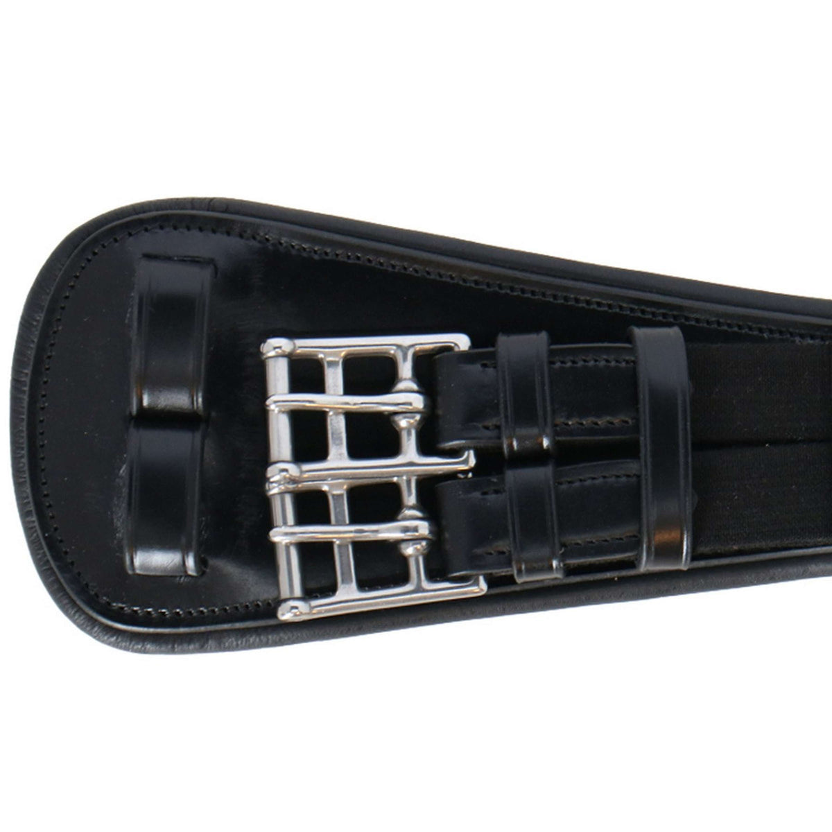 BR Cincha de doma Durham Negro/Plata