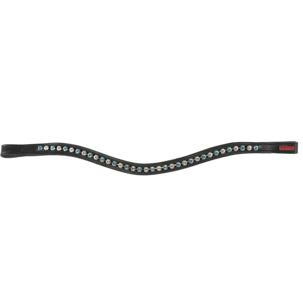 Premiere Cabezada frontal Lyskamm Geb Crystal Negro/Azul/Blanco