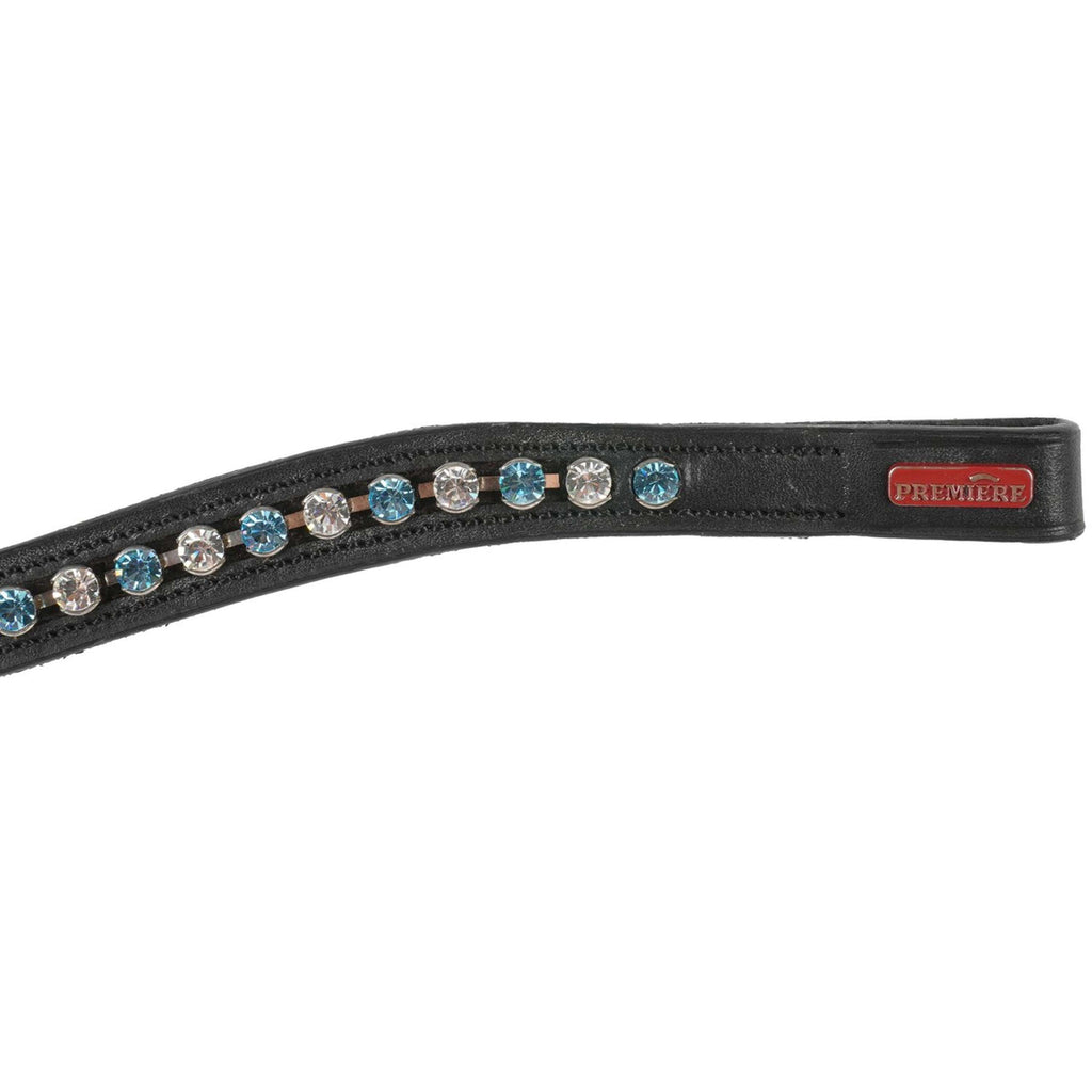 Premiere Cabezada frontal Lyskamm Geb Crystal Negro/Azul/Blanco