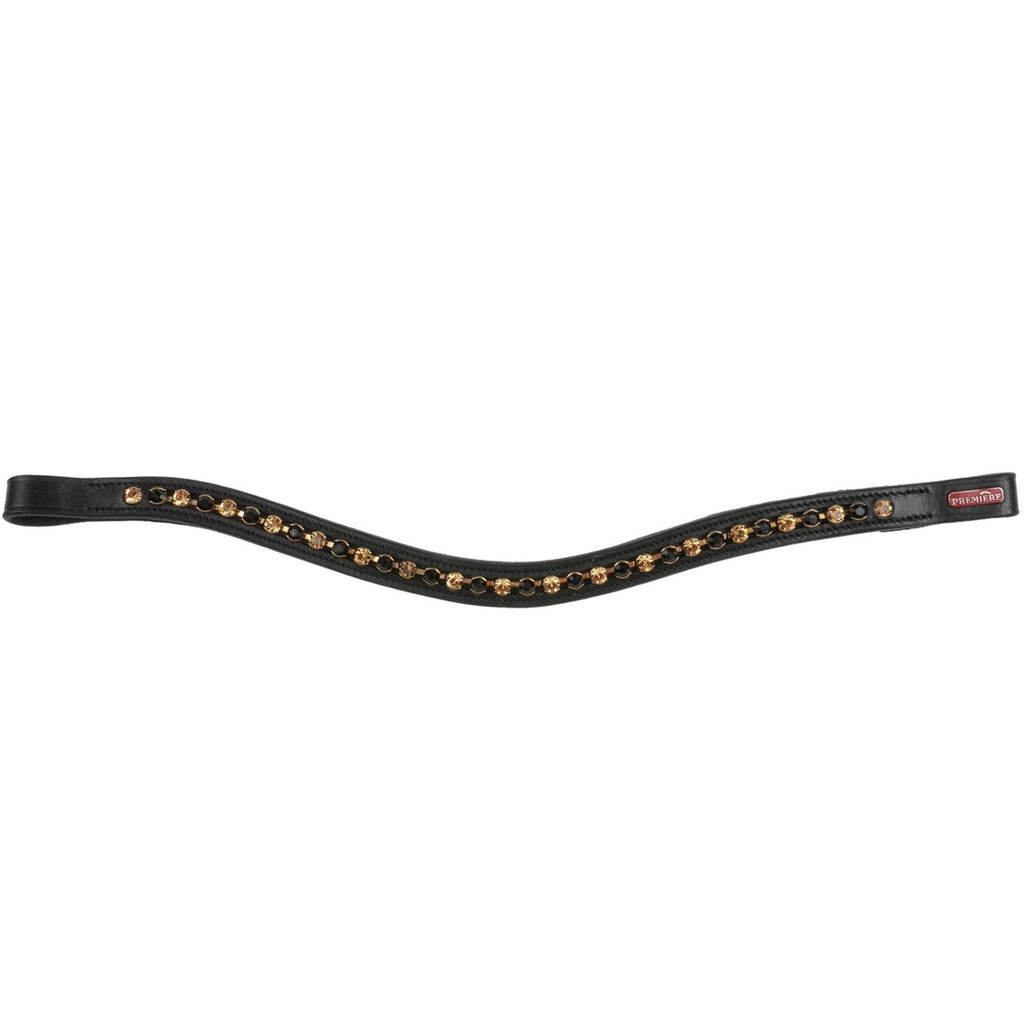 Premiere Cabezada frontal Lyskamm Geb Crystal Negro/Topacio-Negro
