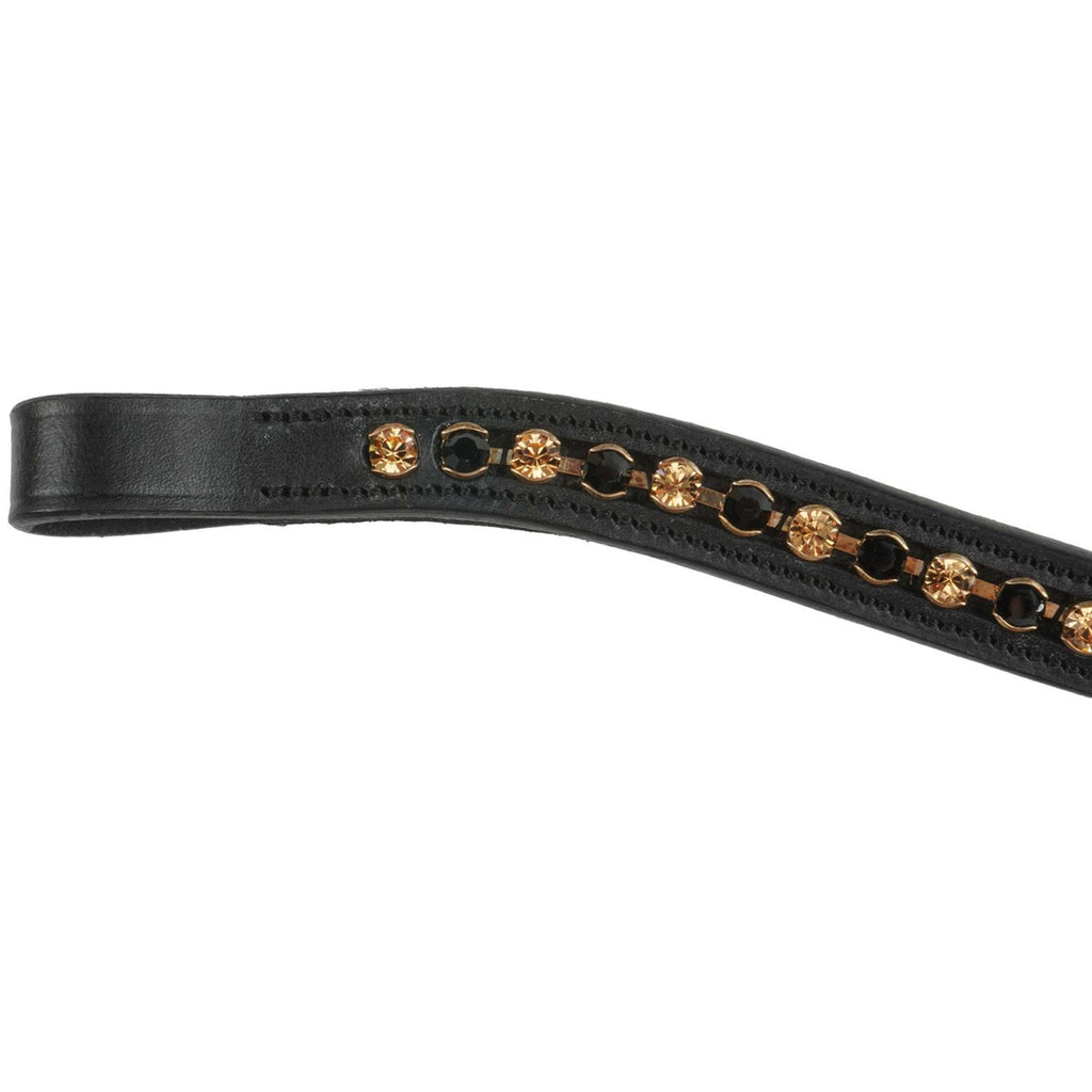 Premiere Cabezada frontal Lyskamm Geb Crystal Negro/Topacio-Negro