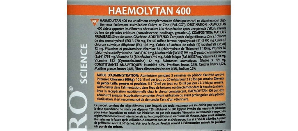 Equistro Haemolytan 400