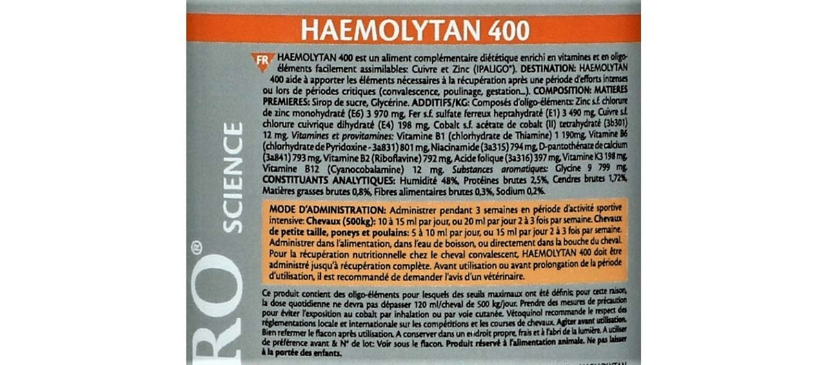 Equistro Haemolytan 400