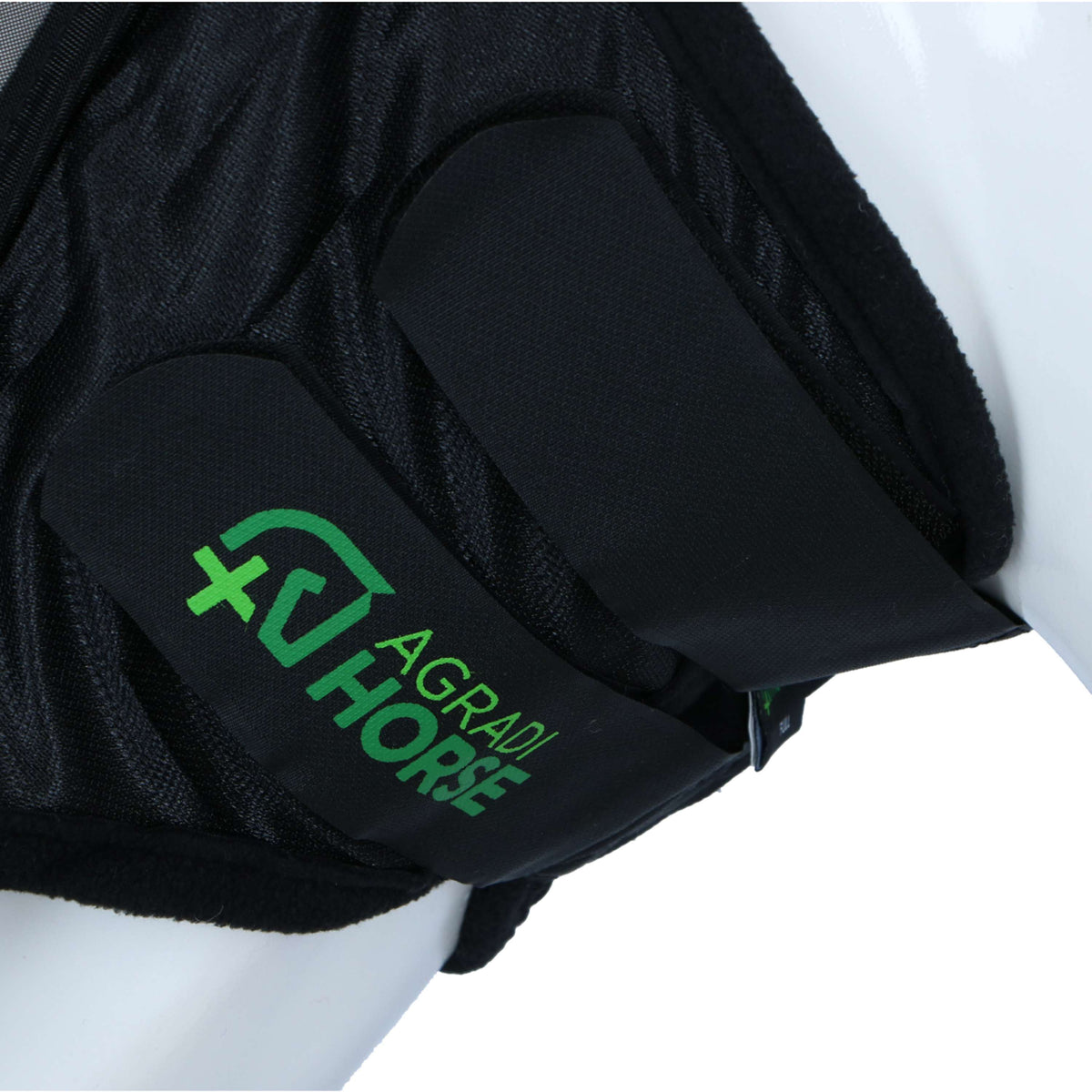 Agradi Horse Máscara para Moscas Fine Mesh con Orejas y Nariz Negro