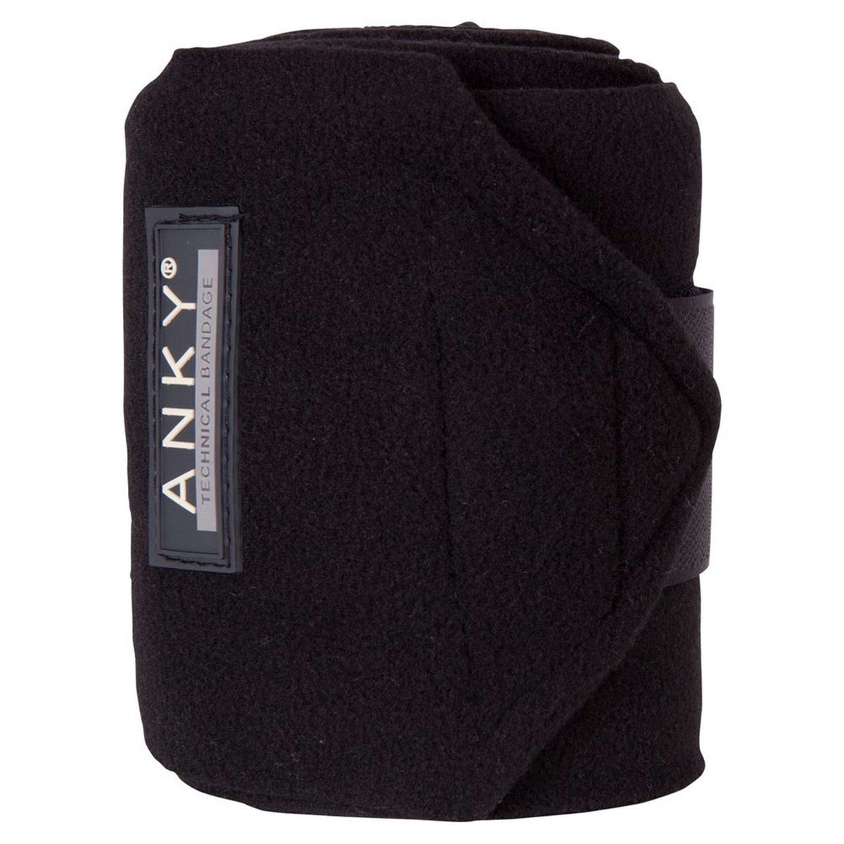 ANKY Vendajes Basic Fleece Set de 4 Negro