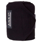 ANKY Vendajes Basic Fleece Set de 4 Negro