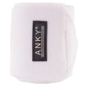 ANKY Vendajes Basic Fleece Set de 4 Blanco