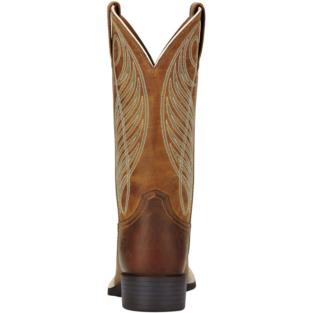 Ariat Botas Western Round Up Wst B Powder Brown