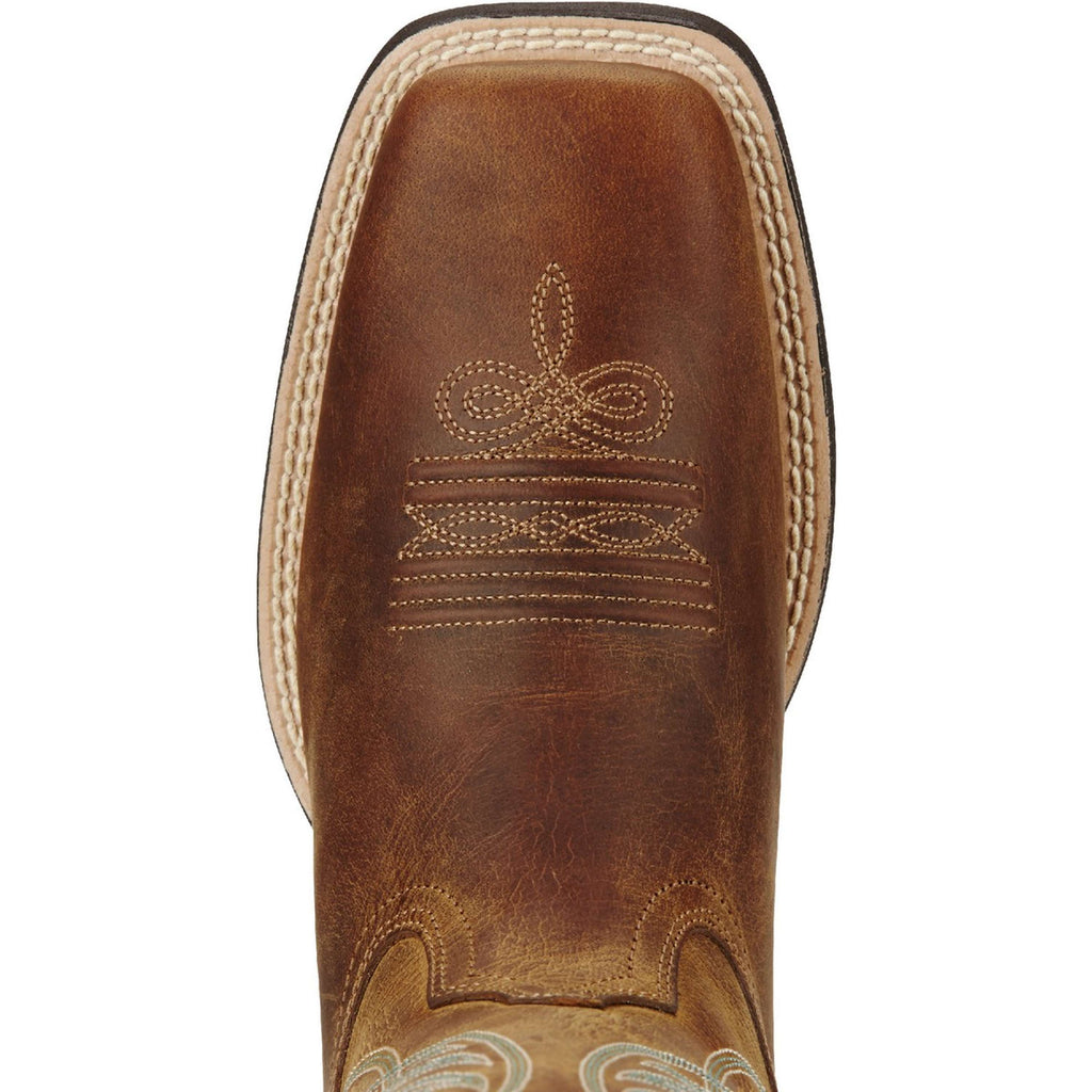 Ariat Botas Western Round Up Wst B Powder Brown