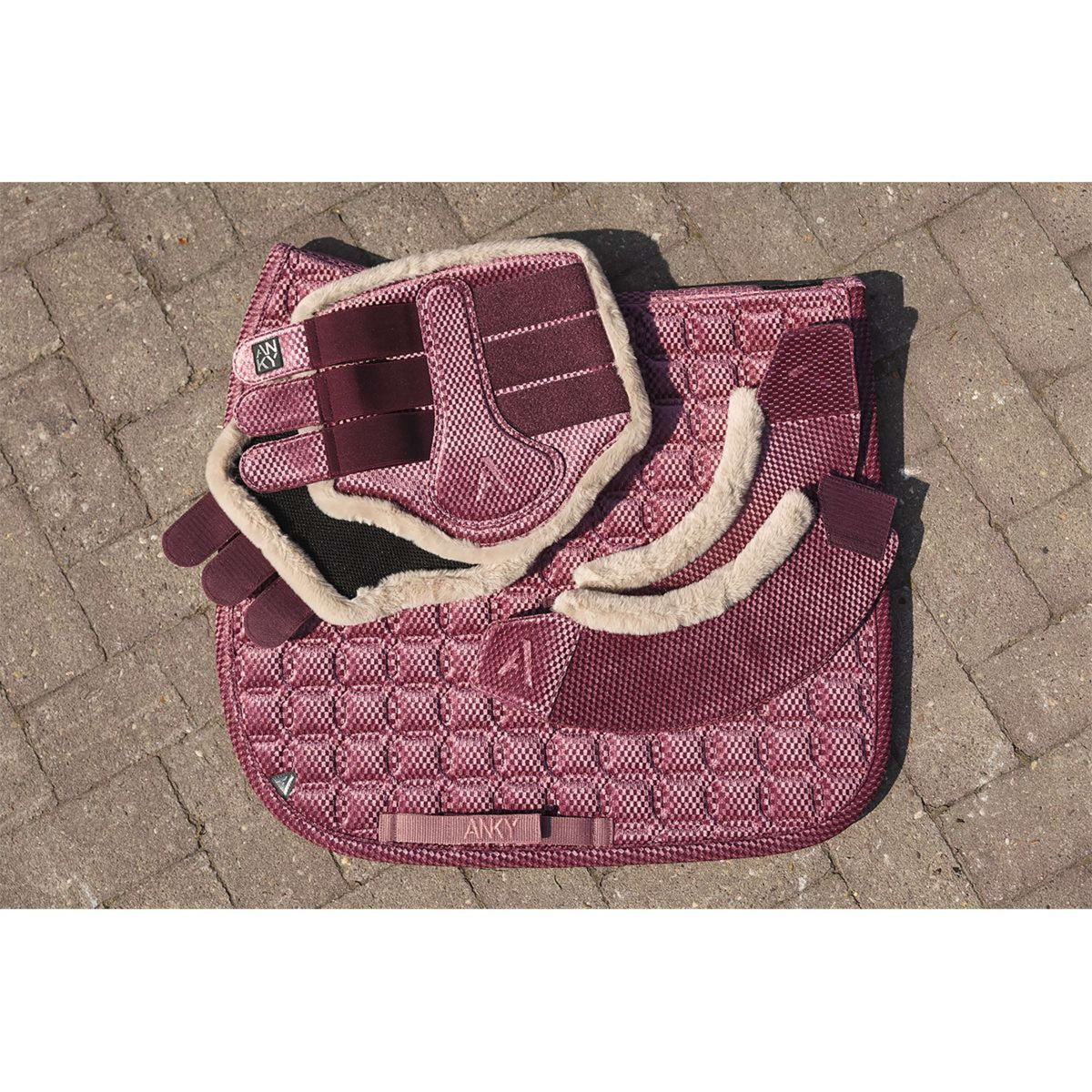 ANKY Mantilla Check Velvet XB25003 Doma clásica Mellow Mauve