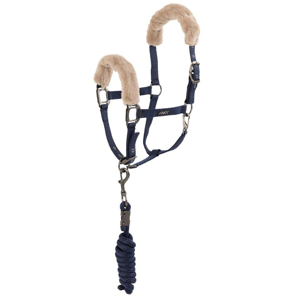 ANKY Juego de Cabestro Check Velvet ATH25002 Azul medianoche