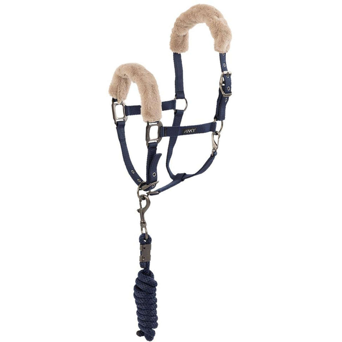 ANKY Juego de Cabestro Check Velvet ATH25002 Azul medianoche