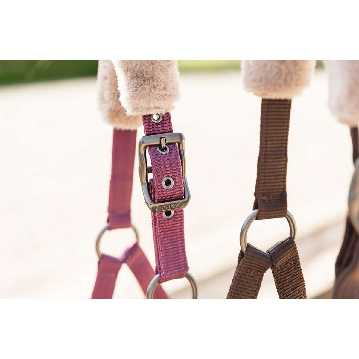 ANKY Juego de Cabestro Check Velvet ATH25002 Mellow Mauve