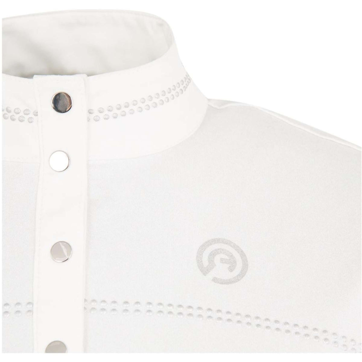 ANKY Camiseta de Competición Glitter Mangas Cortas Blanco