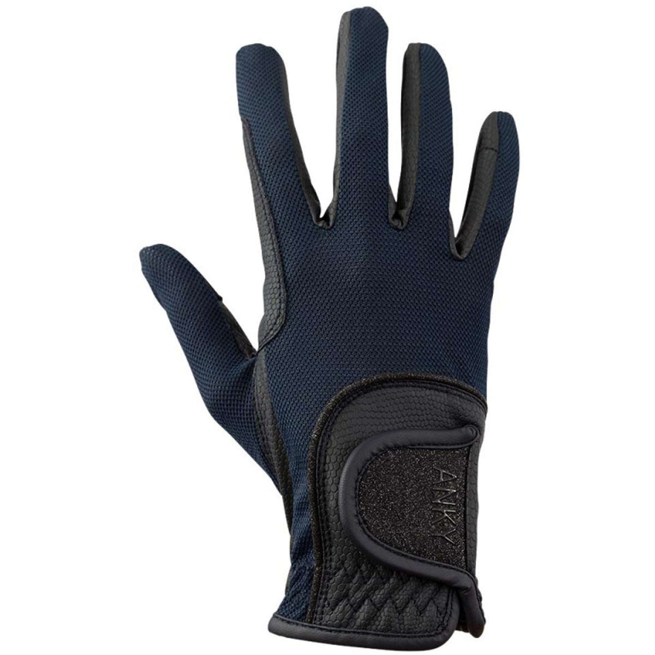 ANKY Guantes de Equitación Technical Mesh Navy