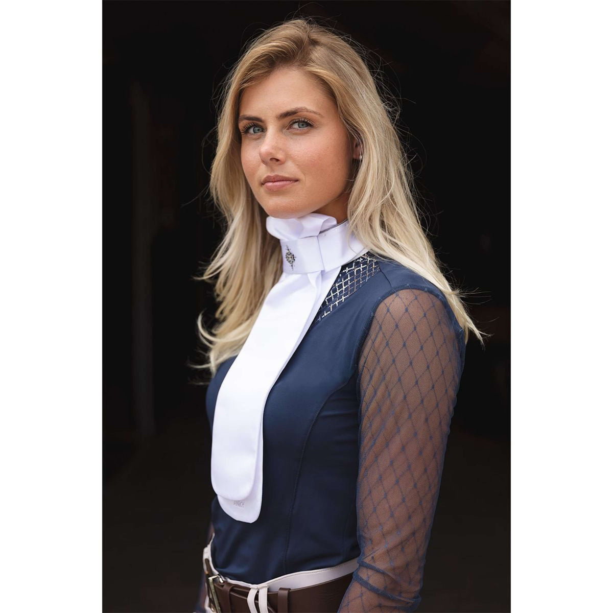 ANKY Plastron Prospect C-Wear ATP25501 Blanco/Plata