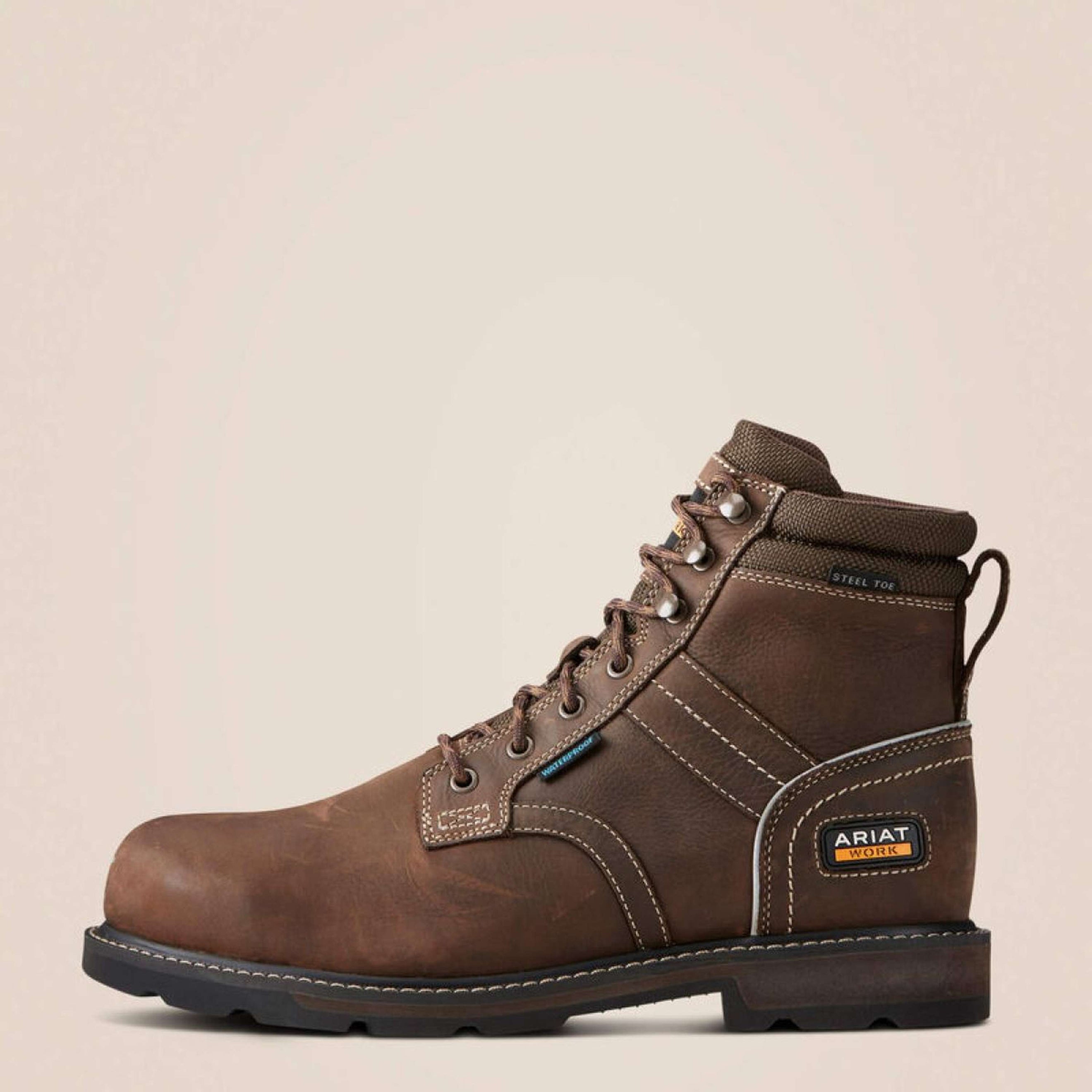 Ariat Zapatillas de exterior Groundbreaker Lace Steel Toe Waterproof Hombres Marron oscuro Ariat Zapatillas de exterior Groundbreaker Lace Steel Toe Waterproof Hombres Marron oscuro