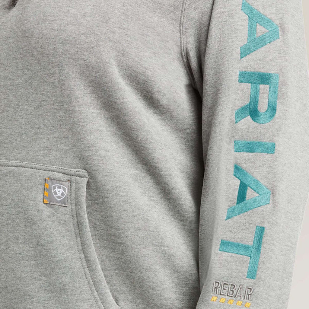 Ariat Hoodie Rebar Graphic Mujer Gris brezo