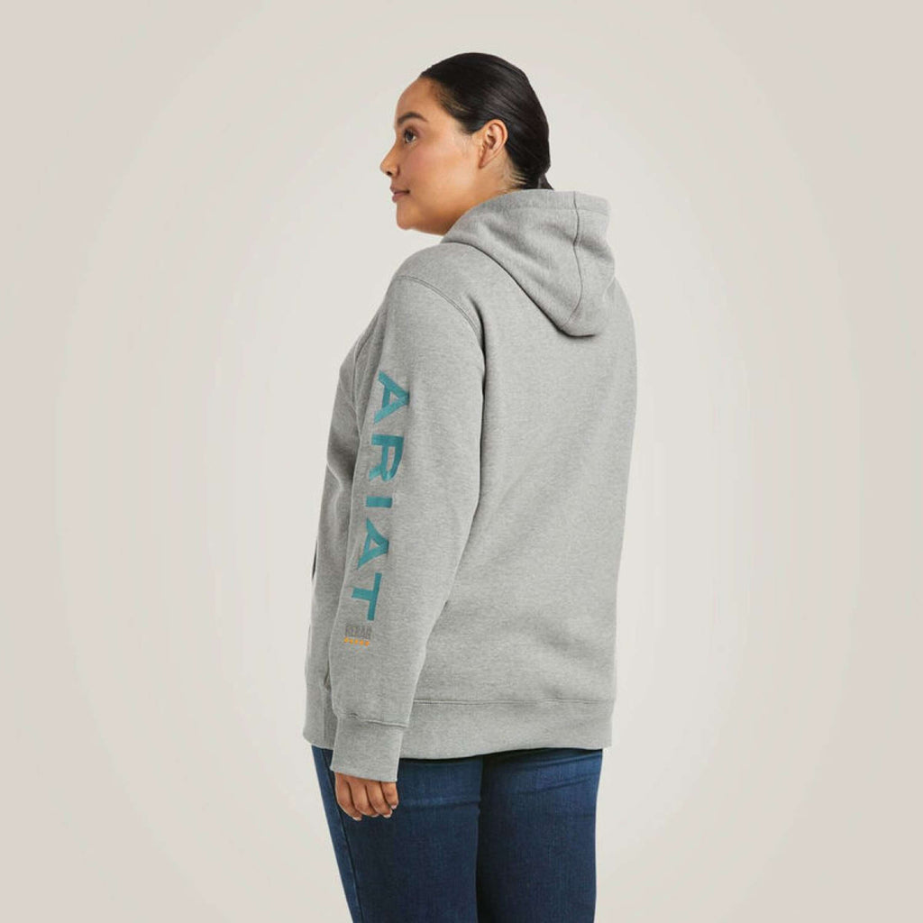 Ariat Hoodie Rebar Graphic Mujer Gris brezo