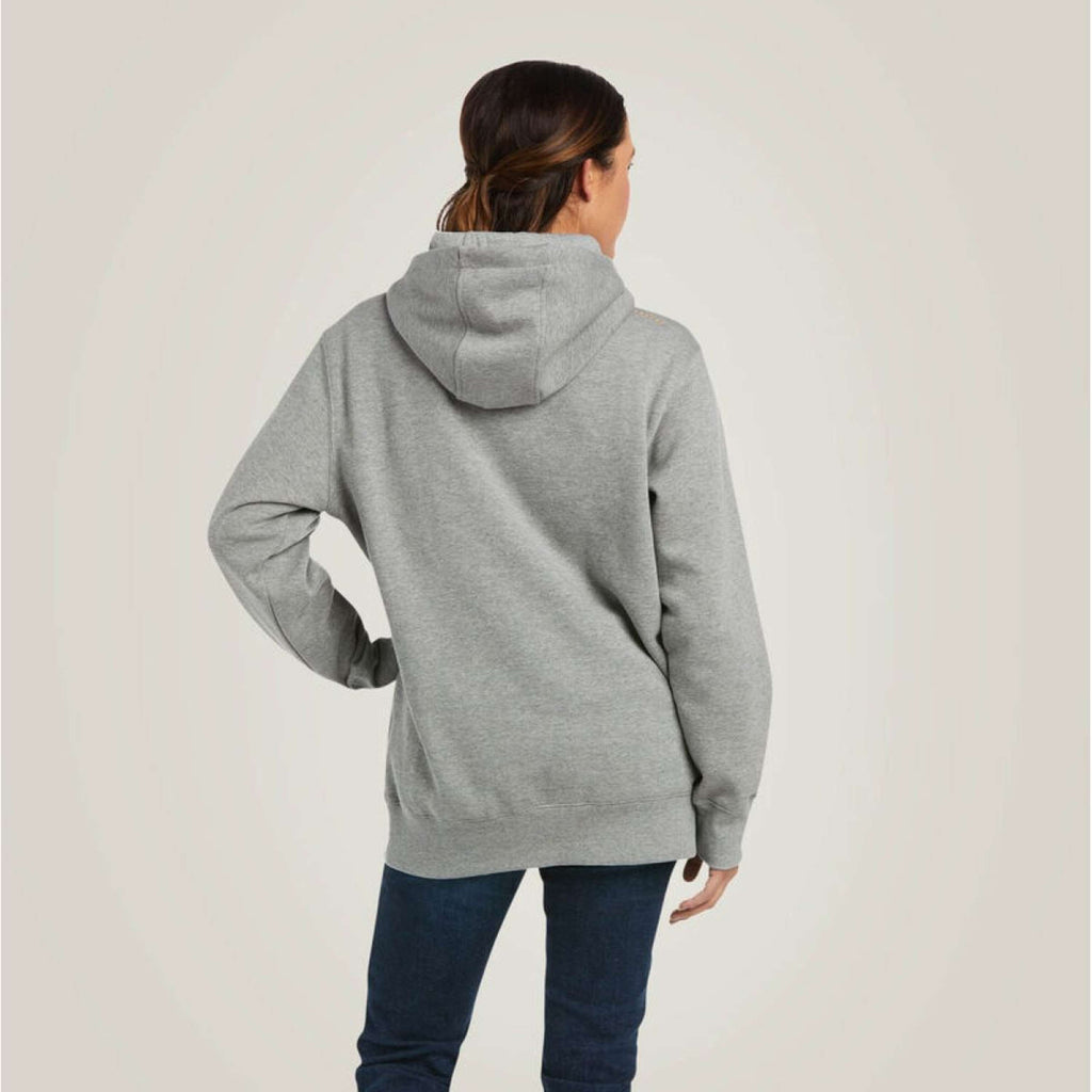 Ariat Hoodie Rebar Graphic Mujer Gris brezo