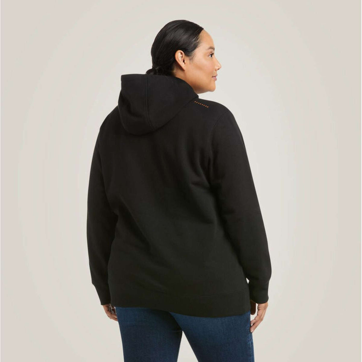Ariat Hoodie Rebar Graphic Mujer Negro Morado