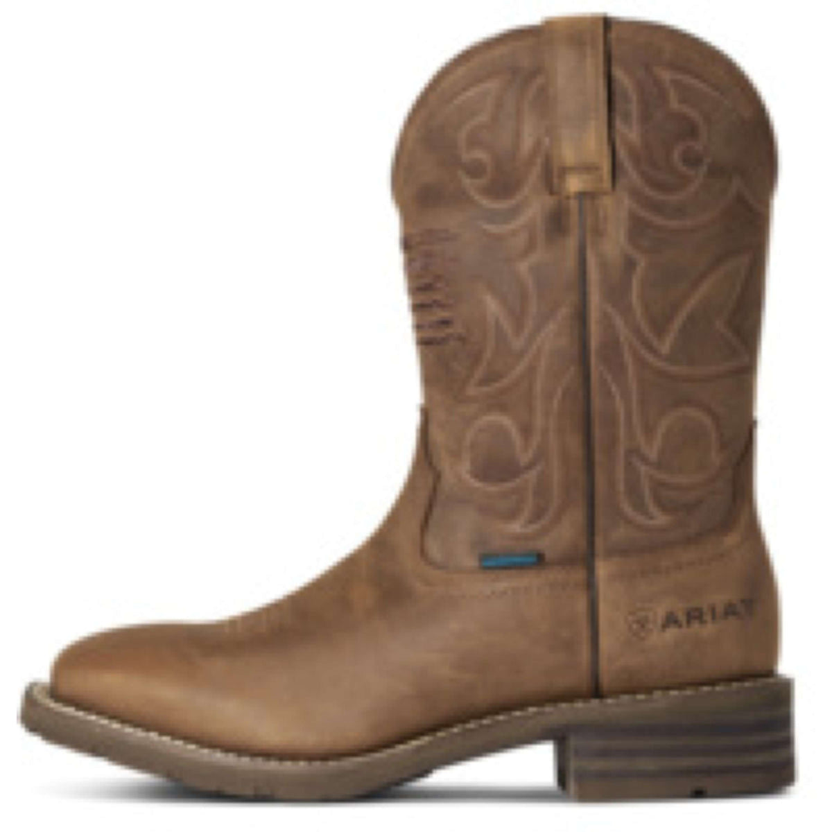 Ariat Western Boots Hybrid Patriot H2O Hombres Distressed Brown