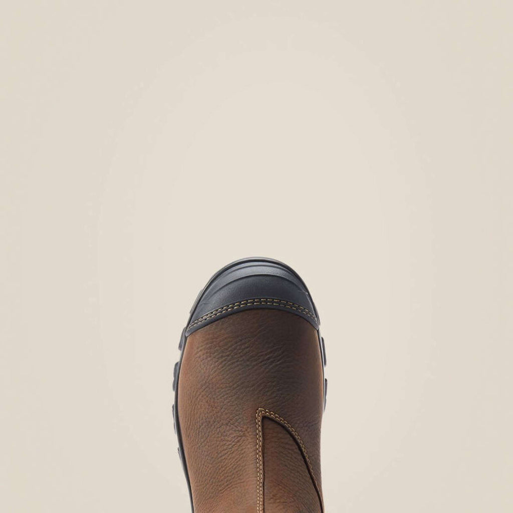 Ariat Botines Treadfast Chelsea Waterproof Steel Toe Hombres Marron oscuro