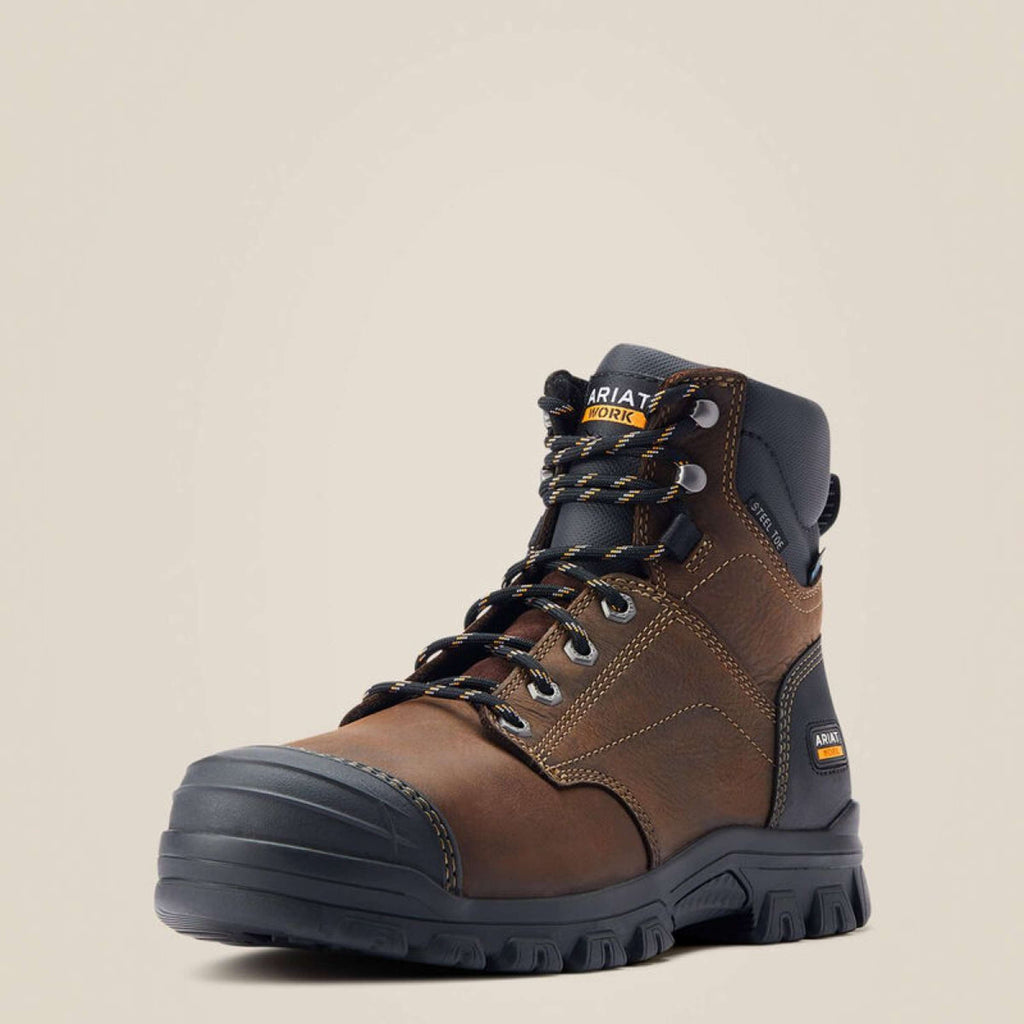 Ariat Zapatillas de exterior Treadfast Waterproof Steel Toe Hombres Marron oscuro