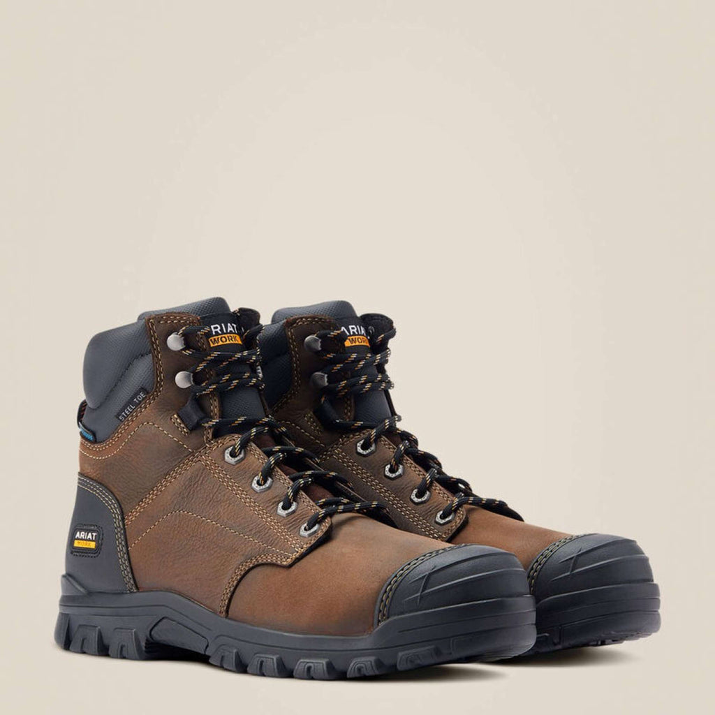 Ariat Zapatillas de exterior Treadfast Waterproof Steel Toe Hombres Marron oscuro