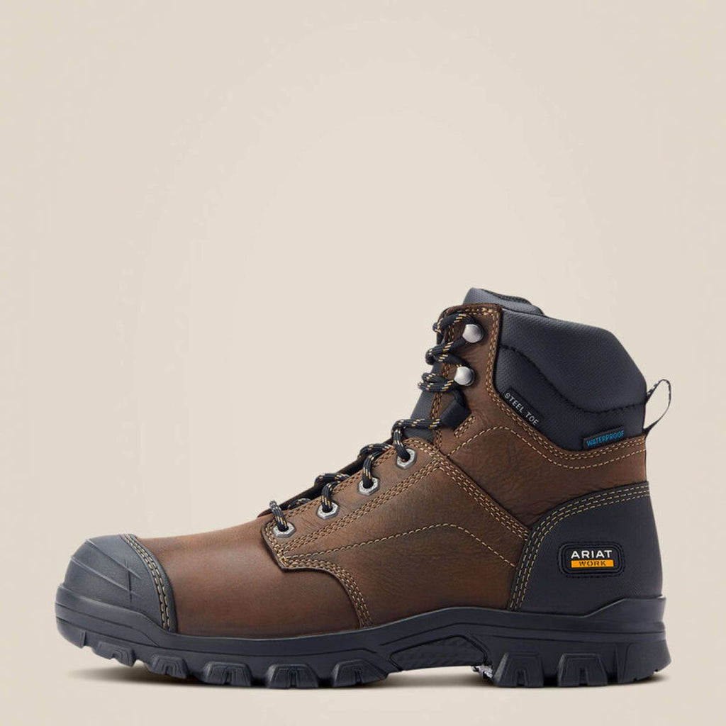 Ariat Zapatillas de exterior Treadfast Waterproof Steel Toe Hombres Marron oscuro